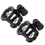 ifundom 2 Stück Mikrofon Schwingungsdämpferklemmen aus Kunststoff Stoßfeste Mikrofonhalterung mit Wabenverstärkung Antivibrationshalterung für Kondensator und Rundfunkmikrofone Schwarz