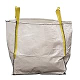 Lacers Big Bags 1 Stück mit 4 Schlaufen | Traglast - 1000 Kilogramm | Schüttgutbehälter, Transportsack, Entsorgungssack | 90x90x90cm |