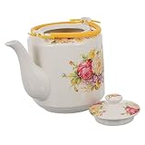 NAMOARLY 1 STK. aus Keramik Coffee Pot Coffee Kettle Tee Sets Tee Geschirr Set Kollege Wasserkocher Kung-Fu-Tee-Werkzeuge Kessel Büroblumen- aus Porzellan Colorful