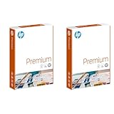 HP Kopierpapier Premium Chp 851: 80 g/m², A4, 250 Blatt, extraglatt, weiß - Intensive Farben, Scharfes Schriftbild (Packung mit 2)