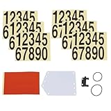 VGOL 1 Set Fahrrad-Startnummernschild-Montagesatz Fahrrad-Sattelstützenhalter-Set für Rennräder Mountainbikes Und Gravelbikes mit Gummiband