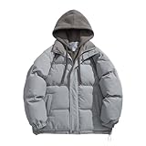 Softshelljacke Für Herren - Parka Jacke Outdoor Winddicht Mit Kapuze Herren-Jacken Bequeme Kapuzenjacke Softshelljacke Daunenjacke Warm Leichte Steppjacke Winterjacke Winterparka Gefüttert Warme