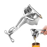 Manuelle Zitronenpresse | Zitruspresse aus Edelstahl | Küchenzubehör, tragbar, Handpresse für Zuhause, Picknick, Limette, Grapefruit