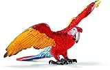 schleich WILD LIFE | Ara 14737 | detailgetreue Tierfiguren | Zoo Spielzeug | tolles Geschenk für Jungen und Mädchen | Deko für Geburtstag | Spielfigur ab 3 Jahren | 8 x 8 x 5 cm