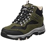 Skechers Damen Trego Base Camp Wanderstiefel, Olive Suede Back Textile Dark Natural Trim, 41 EU