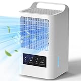 OMISOON Mobile Klimaanlage 800ml, 4 in1 Klimagerät, 120° Oszillation, 3 Lüftergeschwindigkeiten, 2 Nebelmodi, Mini mit Griff, Tragbarer Luftkühler Geeignet für Schlafzimmer, Büro