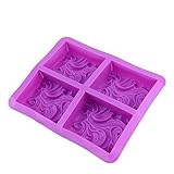 Angoily Wellenmuster Silikon Kuchenform Vielseitige Backform für Fondant Süßigkeiten und Seifenherstellung Hitzebeständig und Leicht zu Entformen