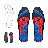 Magnetische Einlagen Original, Magnetische Einlegesohlen Akupunktur Schuheinlagen Orthopädische für Männer und Frauen Bequem Atmungsaktiv, für Sport, Büro, Arbeit, Alltag, Wandern (L = 44-47)