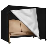 Rinhtma Hollywoodschaukel Abdeckung,Oxford Abdeckung Hollywoodschaukel für 3 Sitze,Abdeckung für Gartenschaukel Wasserdicht Winddicht UV Beständiges,für Gartenschaukel, Gartenmöbel (210 * 150 * 150)