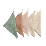 WGCHAIE 5 Pack Baby Waschlappen, Handtücher, Baumwolle Baby Handtücher, Verwendet zum Füttern, Wischen und Reinigen, Zufällige Farbe
