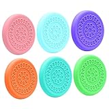 CONGARTENO 6 Stück Teiliges Silikon Frischhaltedeckel für Soßenbecher Auslaufsichere Langlebige Silikondeckel für Dressing und Gewürzschalen Vielseitig Einsetzbar für Küche und Grill