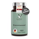 Brennnessel Kapseln - 20:1 echter Brennnessel-Extrakt - 900 mg hochdosiert je Tagesdosis - 180 vegane Kapseln für 3 Monate - ohne Zusatzstoffe - laborgeprüft - Balanced Vitality
