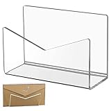 SOYDAN 5 Stück Brief-Organizer transparent - Acryl Aktenhalter Schreibtisch Organizer Aktenordner Halter Post Organizer Briefablage für Umschläge, Post, Elektronik