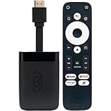 AB-COM Homatics Dongle R 4K Media-Streaming-Client Android TV Mediaplayer Stick mit Fernbedienung Flash eMMC 8GB Chromecast Unterstützt AV1