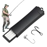 Angelhakenschärfer | Keramikschärfer Hakenfeile zum Angeln – Tragbares einziehbares Schleifwerkzeug, Köderschärfstein für Outdoor, Barsch und Kurbelköder