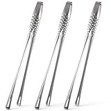 3 Stück Küchenzangen Edelstahl, Kochpinzette, Grillzange, Grillpinzette Edelstahl Zange, Küche Fleischzange Küchenpinzette for Heim Im Freien BBQ Küchenchef