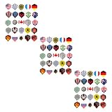 SOPOTUTU 75 Stück Teiliges Dart Flight aus Strapazierfähigem Pet Material Leichte und Glatte Tail Replacements Muster Je Kompatibel für Softdarts für Training und Spielspaß