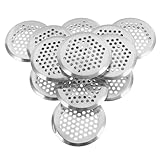 Angoily 12 Stück Teiliges Edelstahl Lüftungsgitter Rund Robustes Belüftungsnetz für Schrank Schuhschrank und Kleiderschrank Einfache Montage Korrosionsbeständig Langlebiges