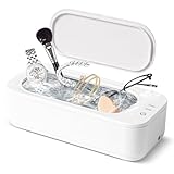 Anluomania Ultraschallreinigungsgerät, Ultraschallgerät 47000Hz, Ultraschallreiniger 350ML, Brillenreinigungsgerät, Ultrasonic Cleaner mit 2 Modi für Brillen Zahnersatz Schmuck Ringe Münzen Halskette