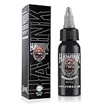 HAWINK Professionelle Tattoo Farbe Pur Black 1 Flasche mit 1oz (30ml) Tattoo Ink Pur Schwarze TI203-30-001