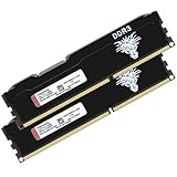 DDR3 16GB Kit (8GBx2) Desktop RAM 1866MHz PC3-14900 UDIMM Non-ECC Unbuffered 1.5V 2Rx8 Dual Rank 240 Pin CL13 PC Computer Memory Upgrade Module Arbeitsspeicher Kit (Schwarz)