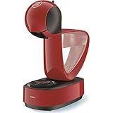 Krups YY3877FD Handkaffeemaschine Nescafé Dolce Gusto Infinissima Kapseln verschiedene Getränke Espresso Cappuccino Schokolade Tee, 15 bar, Rot