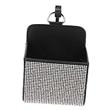 Gatuida Auto Aufbewahrungsbox mit Großer Kapazität Leder und Strass Münzhalter und Organizer für Autos Praktische Hängetasche für Telefon Snacks und Schlüssel Langlebig und Stilvoll für