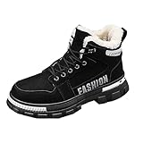 Wanderschuhe für Paare, Damen, Herren, Baumwolle, kurze Schuhe, Stiefel, langsamer Mann, Schwarz , 40 2/3 EU