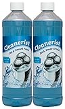Cleanerist | 2x 1 Liter Scherkopfreiniger Nachfüllflüssigkeit für Philips Quick Clean Kartuschen (z.B. Series 3/5/7/9000) – Ersatz zum Nachfüllen von 20 Reinigungskartuschen (CC13/CC16) für Station