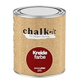 chalk-it Kreidefarbe 750ml (37) Peony Kiss Möbel Farbe Shabby Chic Holzlack Natur Vintage Look Möbellack Erfüllt EN71-3 Sicher Kindermöbel Spielzeuge