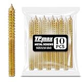 10 Stück 5/16-18 x 3 Zoll Stockschrauben, Doppelkopfschrauben, selbstschneidende Schrauben, Aufhängerschrauben für Möbel (5/16-18 Zoll x 3 Zoll)