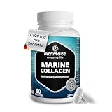 Hydrolysiertes Marinekollagen 2400mg (60 Tabletten) mit Ovoderm Eierschalenmembran Typ I V und X Für Gelenke Knochen Haut Haare Nägel Hohe Bioverfügbarkeit Ohne Magnesiumstearat