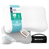 BACK BODYGUARD - Das weichere Nackenkissen, Ergonomisches Kopfkissen mit 2 Bezügen, orthopädisches Kissen - Härtegrad: medium - weich (50 X 30 X 12 cm)