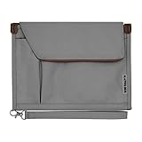 A5 Konferenzordner Business-Organizer-Tasche Notepad-Tragetasche Dokumentenkoffer A5 Portfolio Organizer (Rauchgrau)