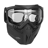 Schutzbrillen-Gesichtsabdeckung – Motorrad-Gesichtsbrille | Motorrad-Reitbrille Mit Gesichtsschutz, Verstellbare UV-Schutzbrille Für Dirt Bikes, ATV-Brille, Offroad-Radfahren, Motorrad-Schutzbrille Fü