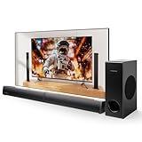 MEREDO Soundbar für TV Geräte PC Gaming Soundbar mit Subwoofer 2.1CH Abnehmbare 2-in-1 Computer Lautsprecher USB Audio Übertragung und verstellbarem Bässen/Höhen 5 EQ - HD-ARC/BT 5.4/Optisch/AUX-80cm