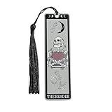 GlamRays Geschenke für Buchliebhaber für Frauen Lustige Lesezeichen für Frauen Männer Tarot Lesezeichen Skelett Karten Horror Geschenke