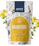 Johanniskraut Tee Monte Nativo (300 g) schonend getrocknet - St John’s wort für Kräutertee, als Tee Geschenk - Ohne unerwünschten Zusätzen - 100% rein und natürlich - Früchtetee - Perfekt als Eistee