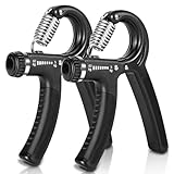 APOGO Handtrainer, 2er Set Hand Trainingsgerät Fingertrainer, Fingerhantel Handgreif Trainer Handmuskeltrainer Einstellbarer Widerstandsbereich, Unterarm Krafttraining - Reduziert Gelenkschmerzen