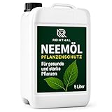 REINTHAL Neemöl 5000 ml Sprühfertig – Natürliche Pflanzenpflege gegen Blattläuse, Spinnmilben, Thripse und mehr – Niemöl mit Emulgator für Pflanzen, Ideal zu Nachfüllen