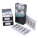 50pcs Tattoo Nadeln 3RL 5RL 7RL 9RL 11RL Module Needle Cartridge Runde Liner, Kann für Augenbrauen, Lippen, Eyeliner und Augen