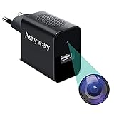 Amyway Mini Kameras 32GB 1080P Tragbare Kleine Videokamera USB Mini Überwachungskamera mit Infrarot Nachtsicht/Bewegungsmelder MEHRWEG