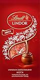 Lindt Schokolade LINDOR Kugeln Milch | 137 g im Beutel | 10 Kugeln Vollmilchschokolade mit zartschmelzender Füllung | Pralinen-Geschenk | Schokoladen-Geschenk