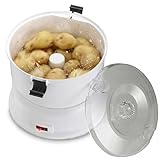 Spnvbe Elektrische Kartoffelschälmaschine, Kartoffelschäler, Zum Schnellen Schälen Großer Mengen Kartoffeln, Fassungsvermögen 2,2 Lb, Geeignet Für Großküchen Oder Die Lebensmittelindustrie