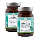 for you probio mundflora - Mundgeruch bekämpfen - 2x90 Lutschtabletten Doppelpack für Mundhygiene ohne Mundspülung & Zungenreiniger - Frischer Atem - Bakterienkulturen gegen Mundgeruch mit Vitamin D3