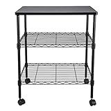 Rsmmpqa Industrieller Küchenwagen, 3 Ablagen, Druckerwagen, 560 x 460 x 670 mm