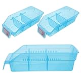 TOVINANNA 2 Stück Stapelbare Medikamentenboxen aus Transparentem Kunststoff mit Trennwand Pillenaufbewahrung Organizer für Hausapotheke und Reisen