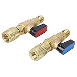 evhooe Yusat Kältemittelventil Klimaanlage Ladeschlauch Adapter Kugelhahn für R22 R410A