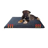 Aveanit Selbstheizende Decke für Katzen&Hunde, Washbar Thermodecke Katzenkissen, Haustiere Wärmematte, Waschbare Welpen Thermodecke, Selbstwärmende Winter Wärme Hundematte Farbe Graphit 70 x 50 cm.