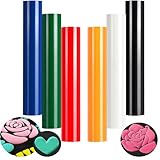 xutong Plotterfolie Textil,3D Puff-Effekt Wärmeübertragungsfolie,6 Farben, Einfach zu Übertragen und Abzuziehen,für T-Shirts und Textilien